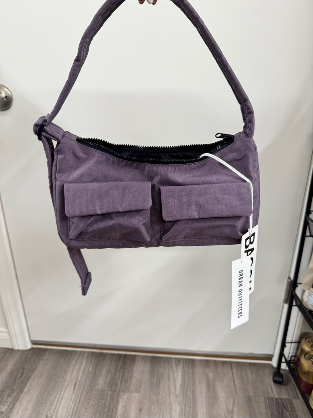 BAGGU x UO exclusive Dusty Violet Cargo Shoulder Bag